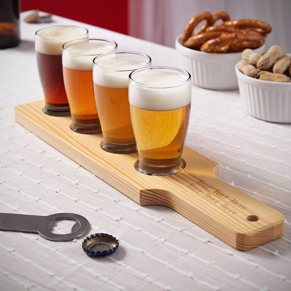 Beer is Art Personalized Beer Flight Set