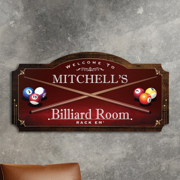 Billiard Room Sign, Personalized Sign, Man Cave, Carved Sign, Personalized Billiard Sign, Game hotsell Room Signs, Bar, Irish Sign, Christmas Gift