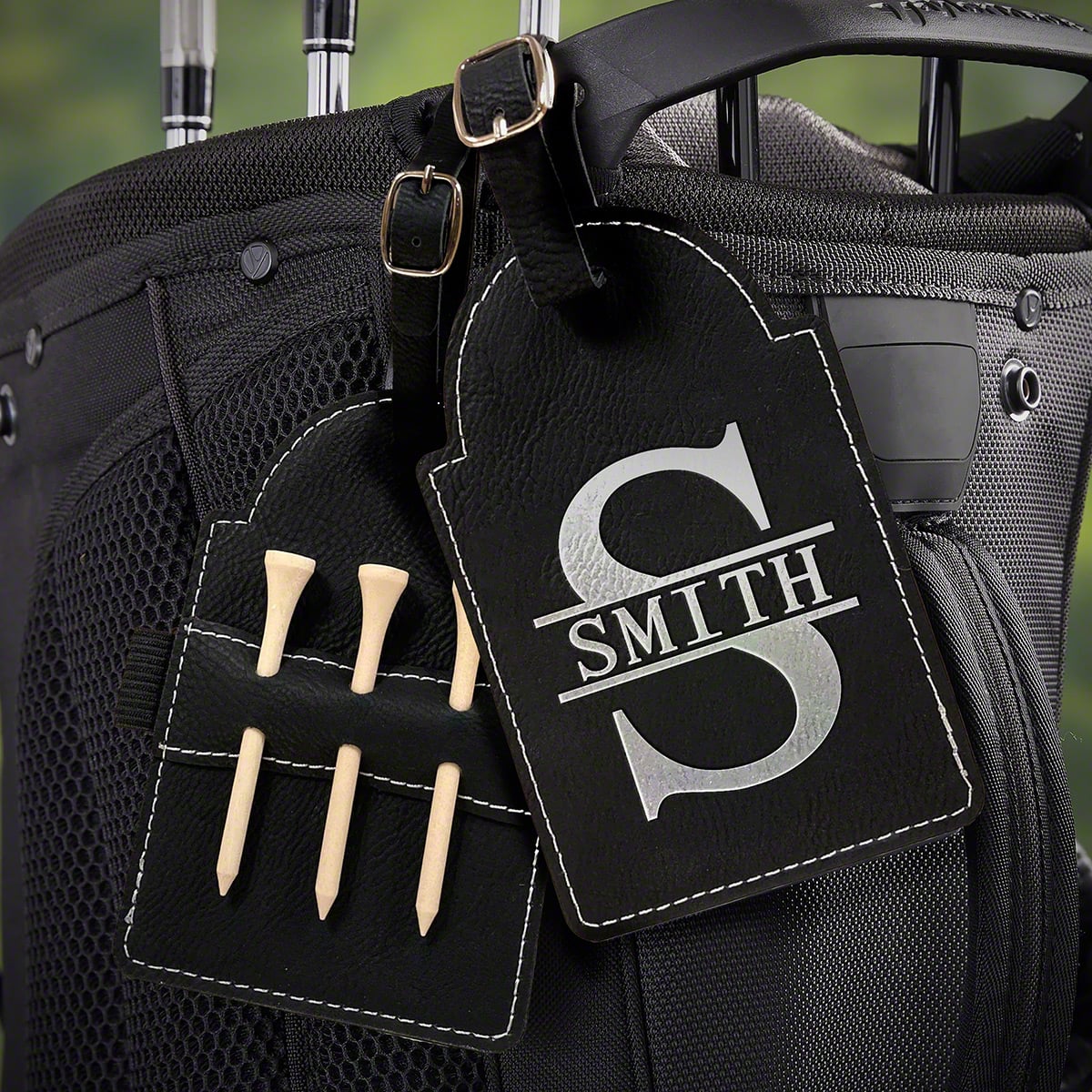 Custom Golf Bag Tag with Tees