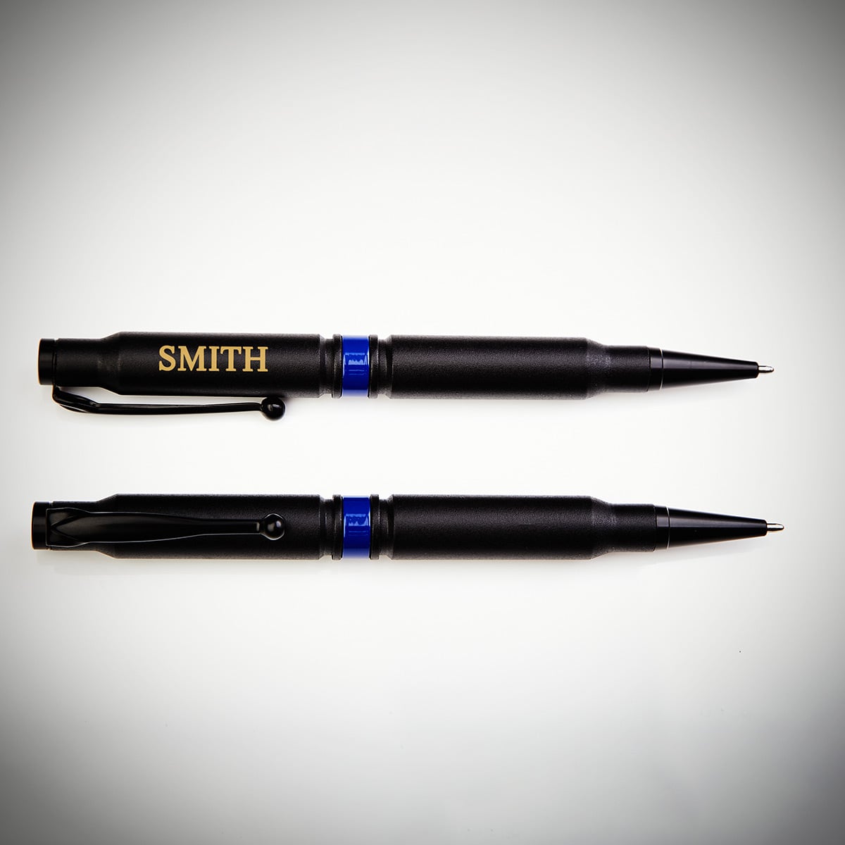 Custom .308 Bullet Pen with Thin Blue Line - Law Enforcement