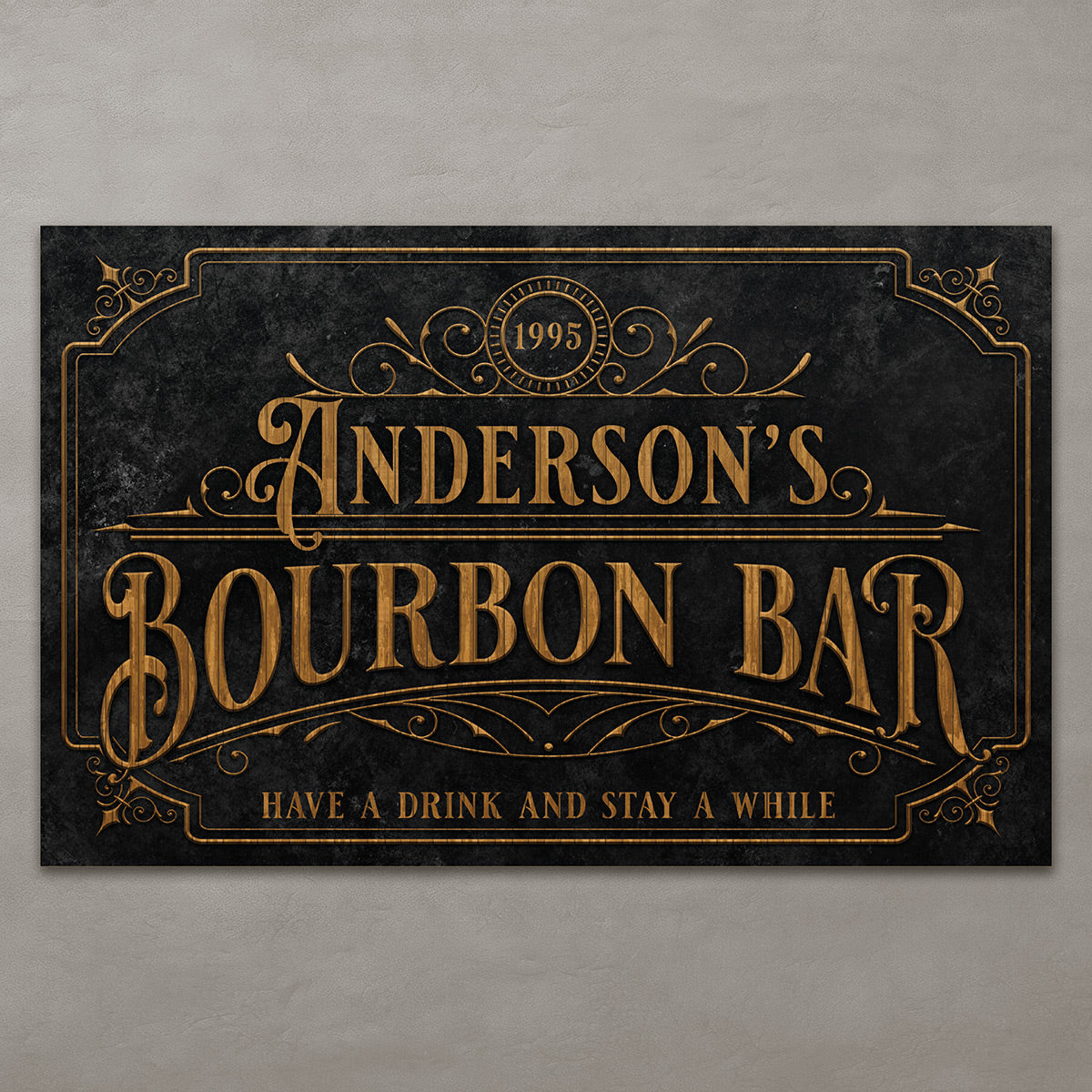 Vintage-Reserve Custom Bourbon Bar Sign
