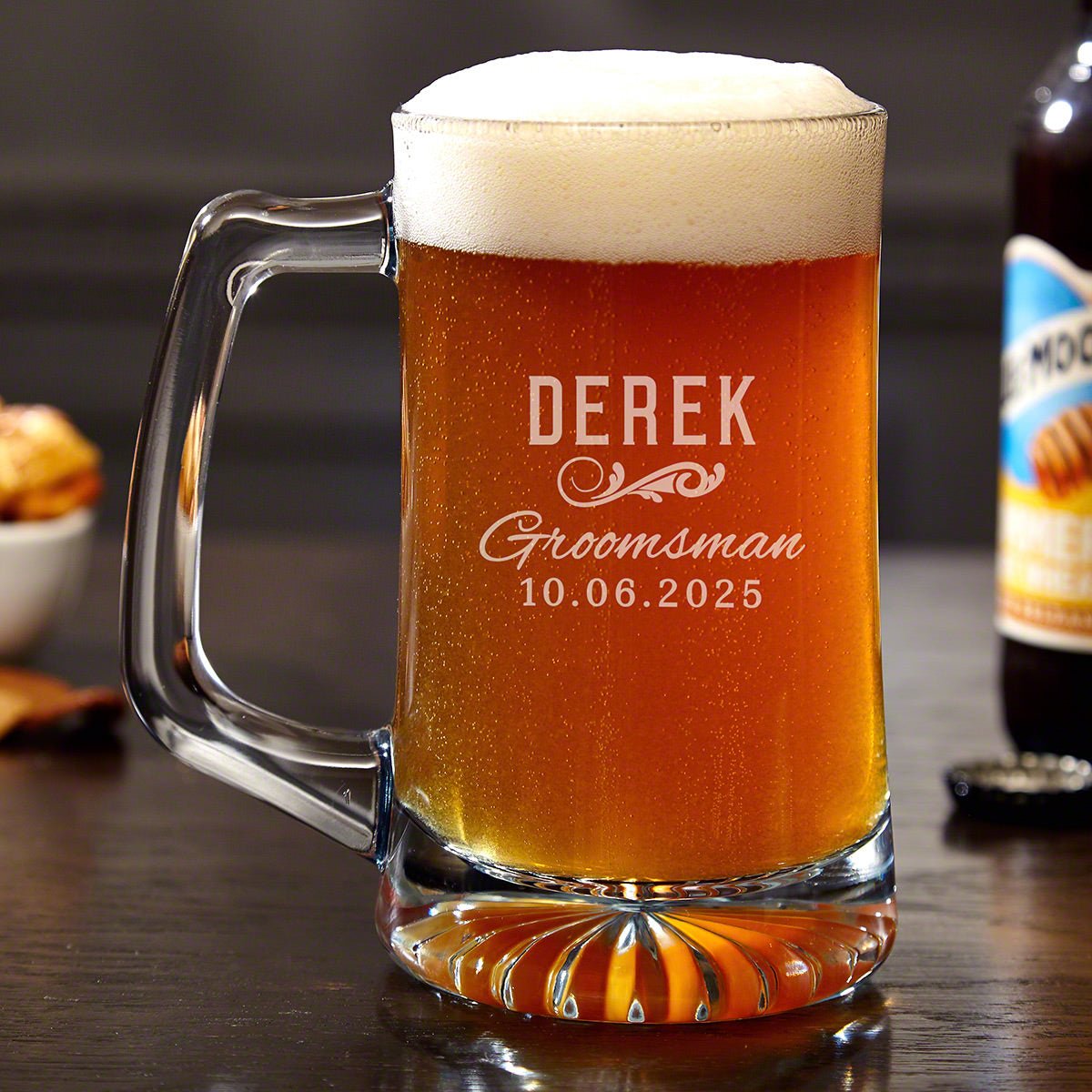 Brewmaster Personalized Groomsman Gift Beer Mug