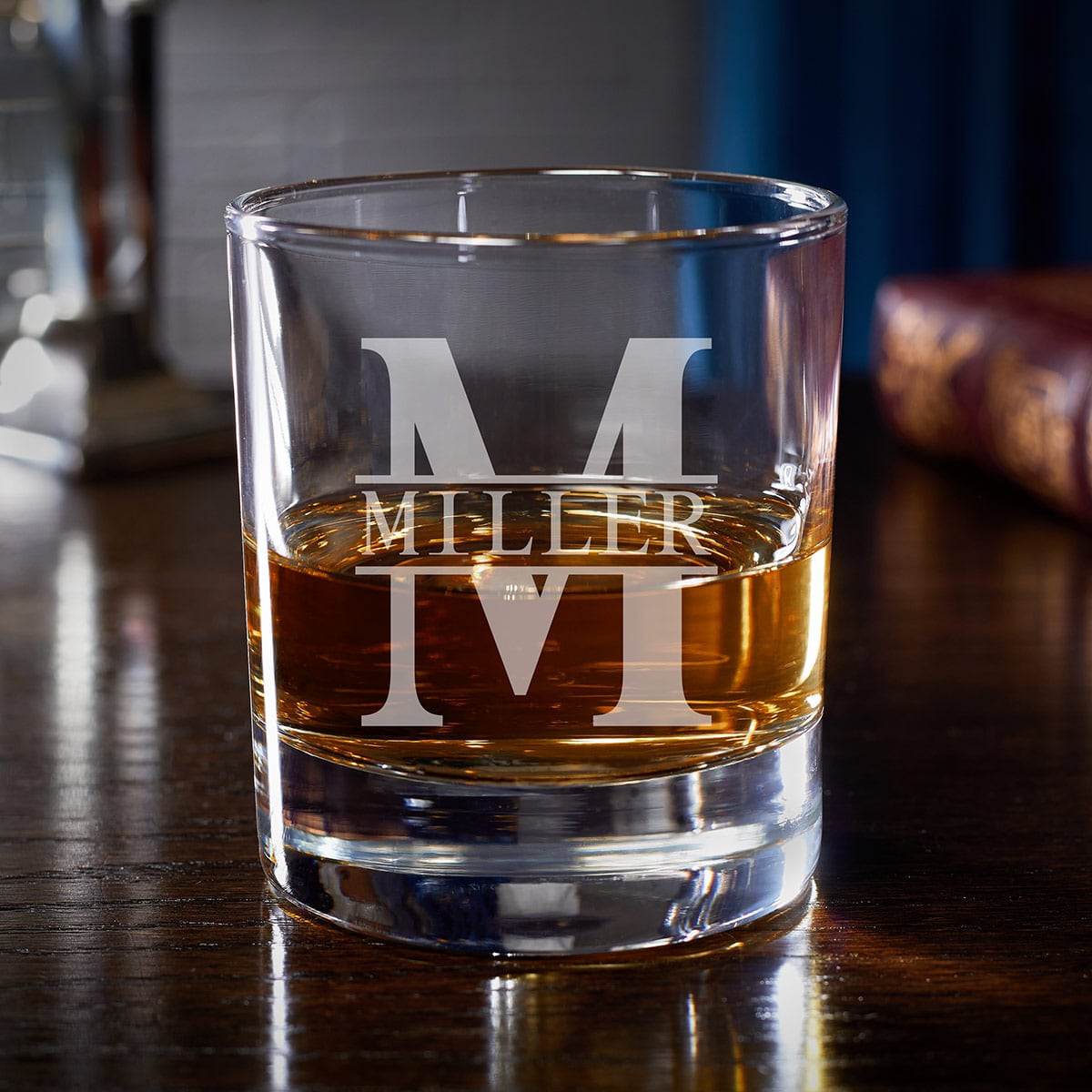 Personalized Bryne Double Old Fashioned Glasses, Set of 4