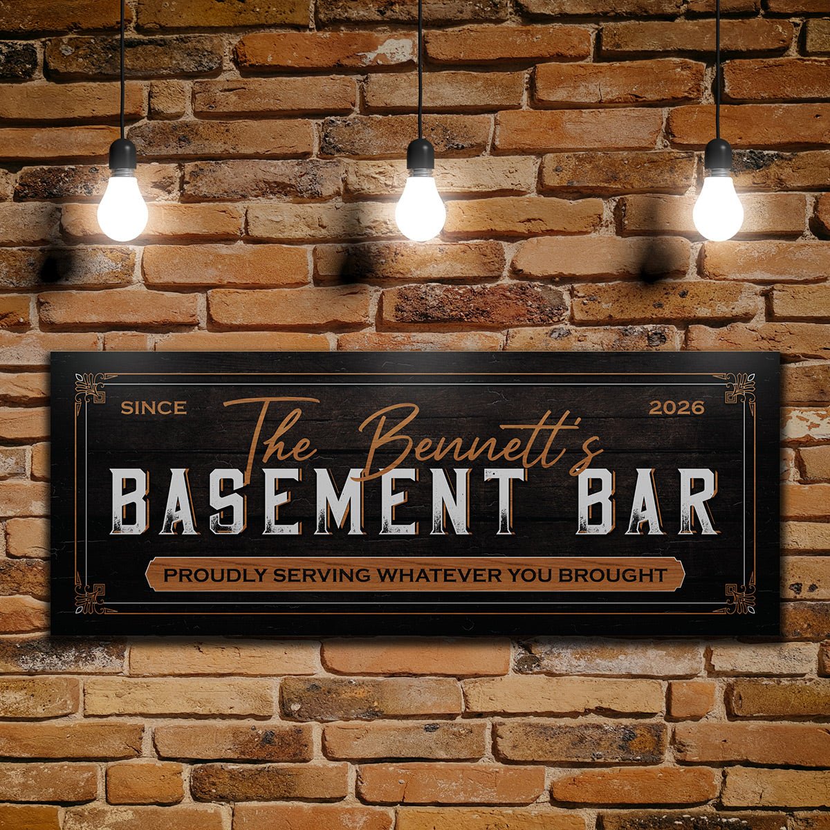 BYO Basement Bar Sign - Custom Bar Sign