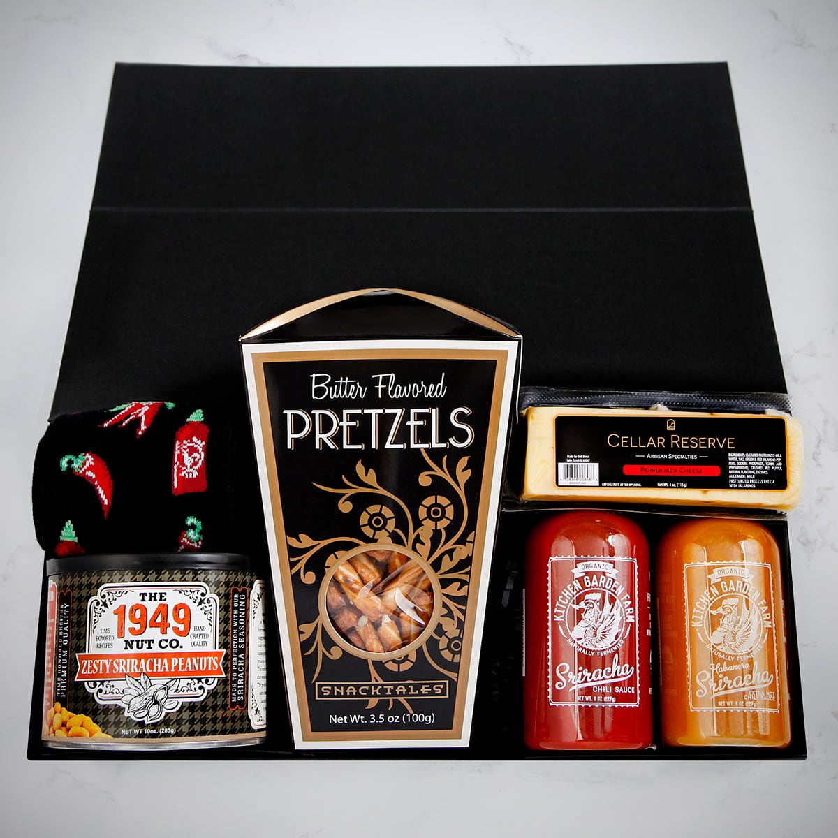 Caliente! Spicy Snacks Hot Sauce Gift Basket