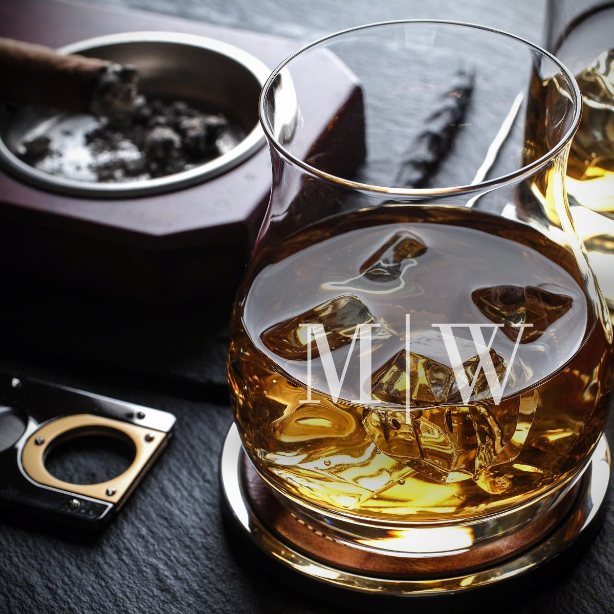 Engraved Canadian Glencairn Whiskey Glasses, Set of 4 