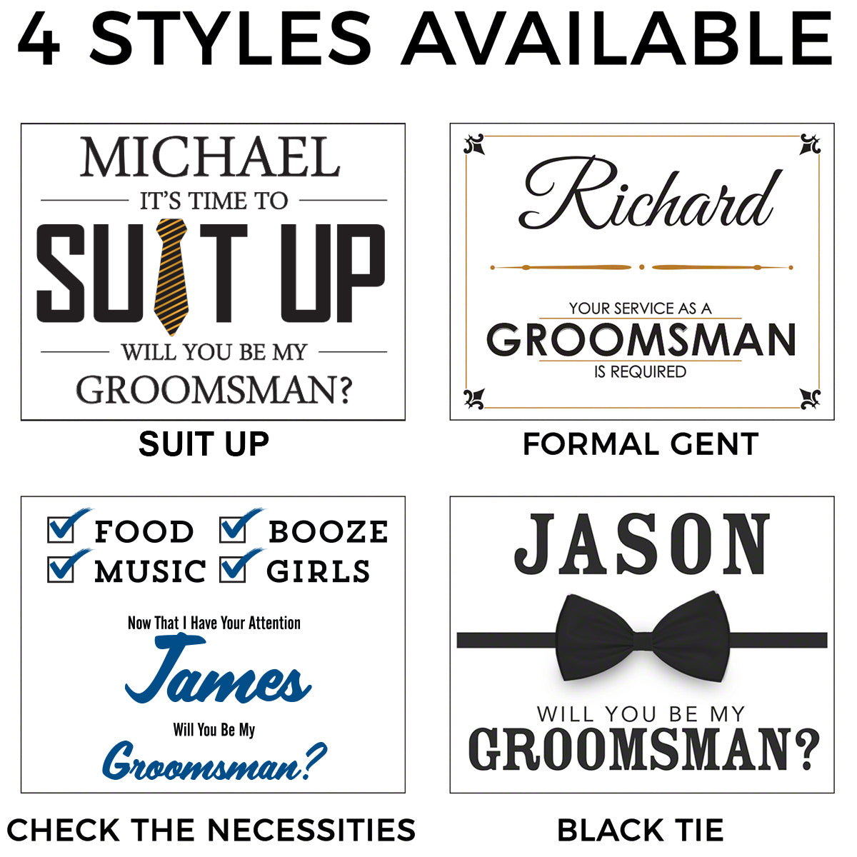Personalized Groomsmen and Best Man Gift Box Set