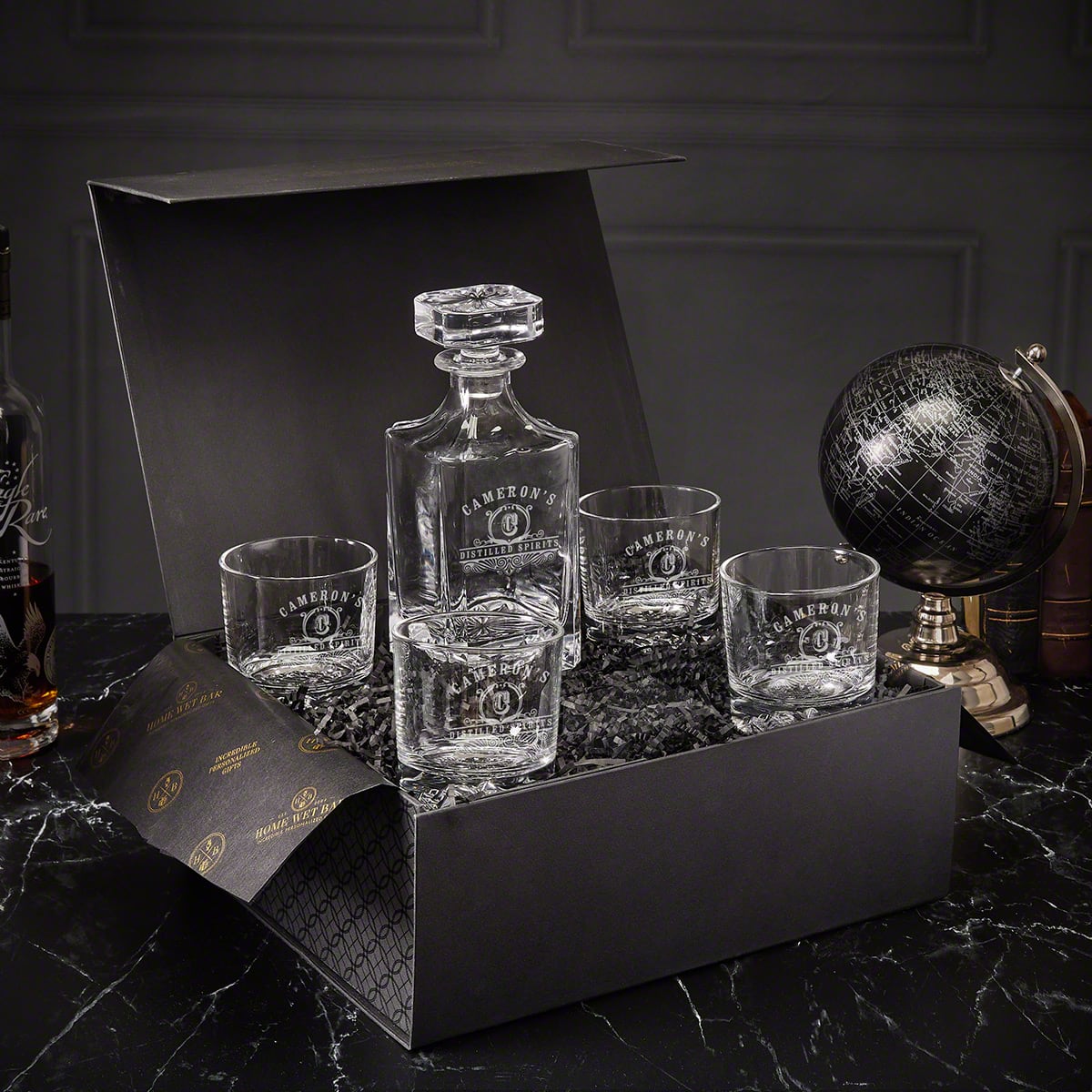 Customized Vodka Gift Set Luxury Box with Cocktail Glasses - 6pc 