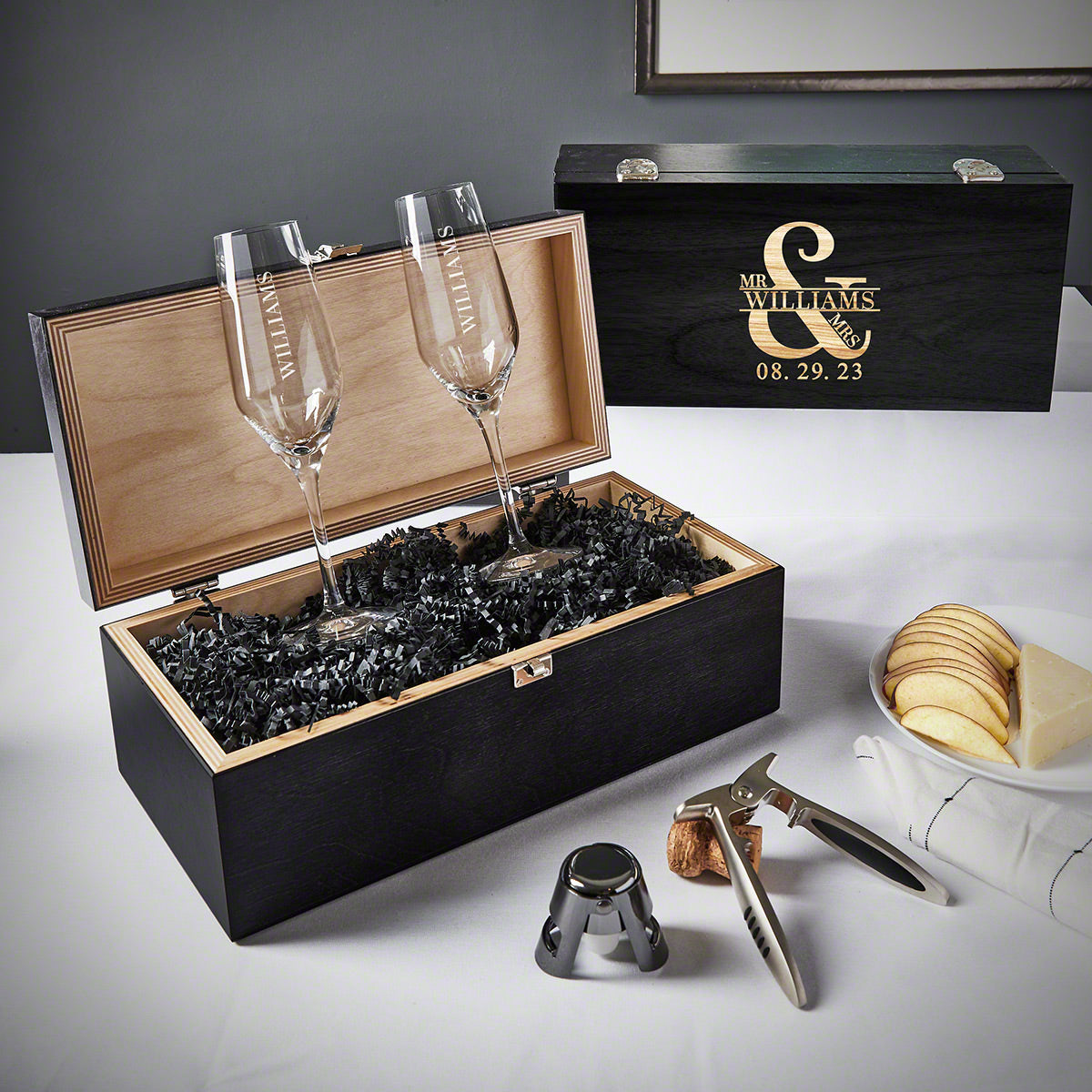Champagne Gifts Personalized Spiegelau Box Set