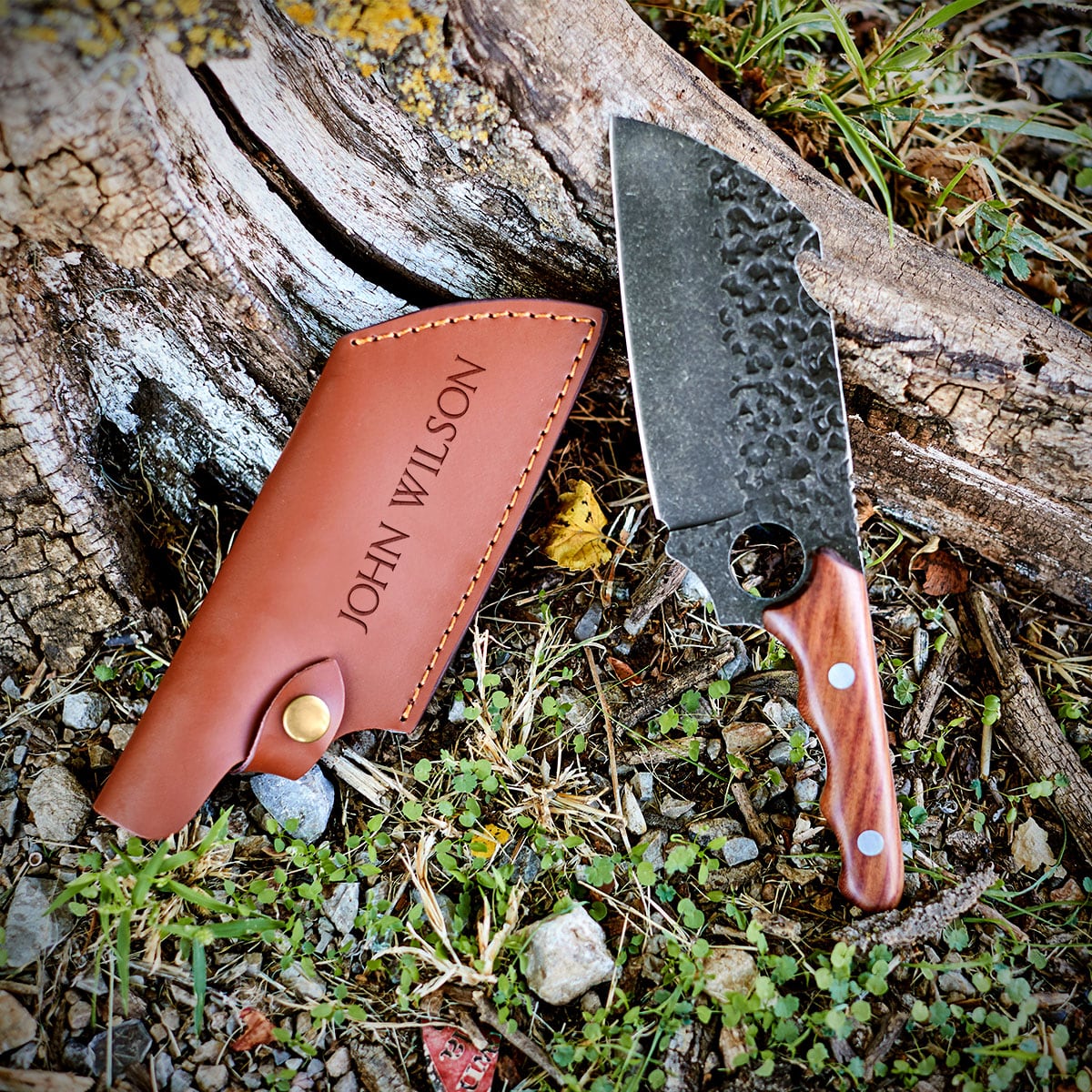 Be Bold Personalized Meat Cleaver Knife w Bottle Opener