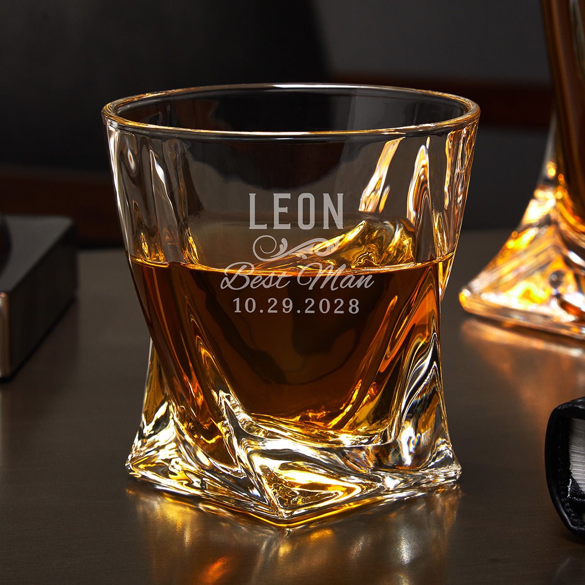 Classic Groomsman Engraved Twist Whiskey Groomsman Gift