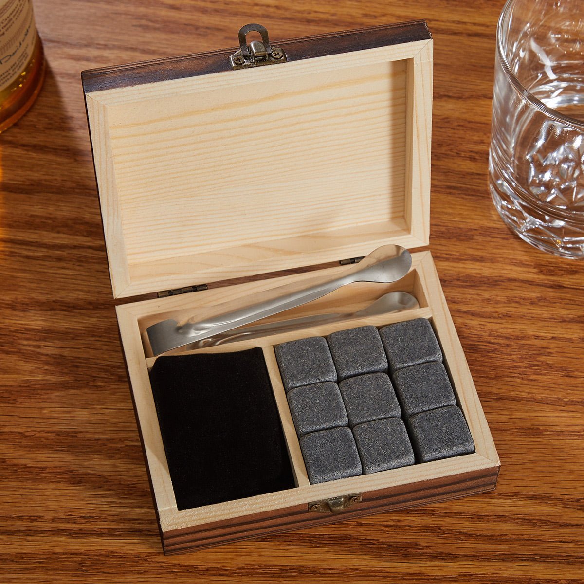 Classic Groomsman Personalized Whiskey Stones Gift Set