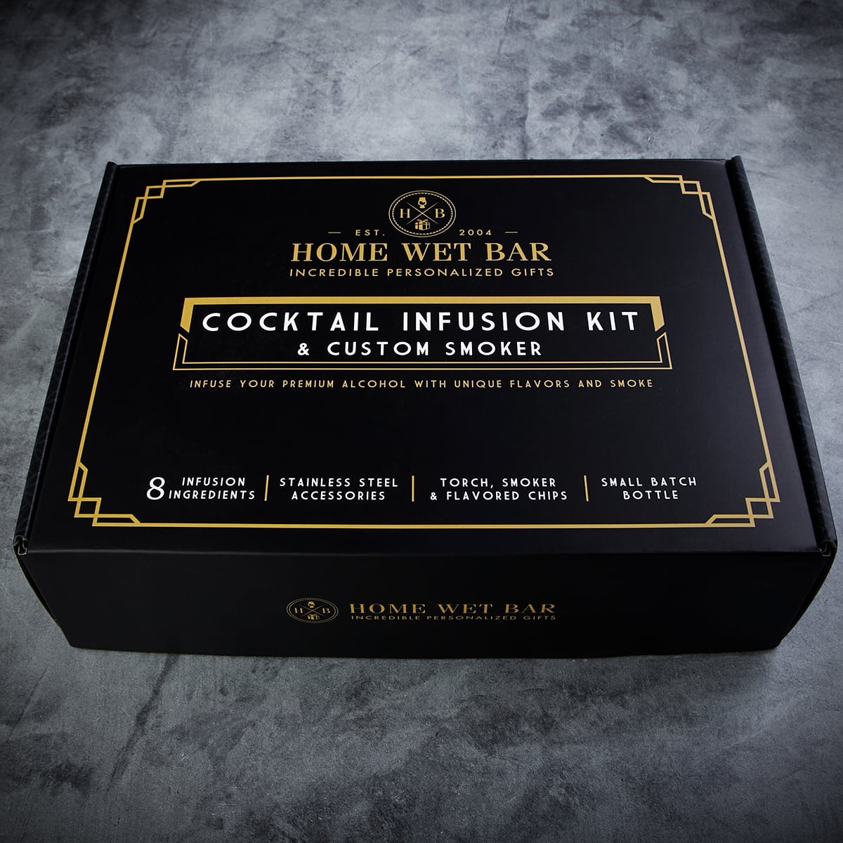 Speakeasy DIY Cocktail Infusion Kit and Whiskey Smoker 24pc - Gifts for Whiskey Lovers