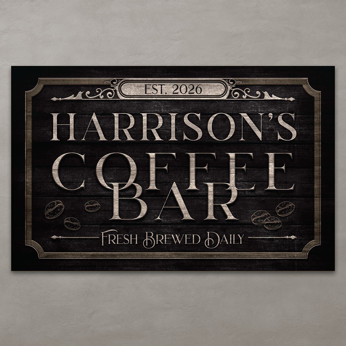 Robusta Custom Coffee Bar Sign - Coffee Decor