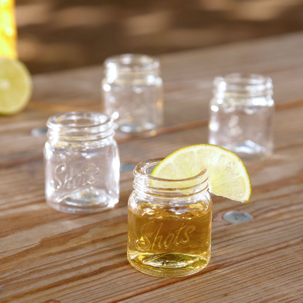 Cool Shots Mason Jar Shot Glasses, Set of 4