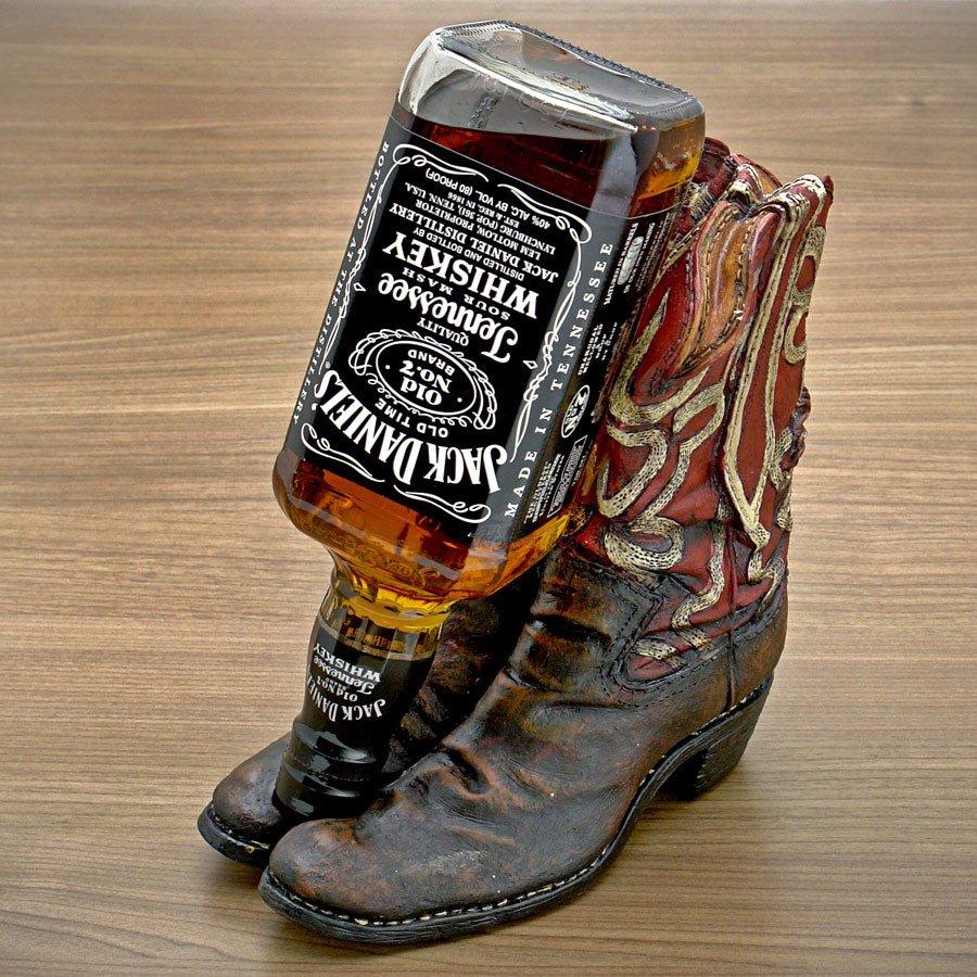 Cowboy Boot Liquor Bottle Holder