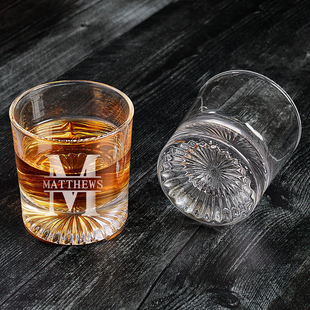 Custom Churchill Whiskey Glasses Pair