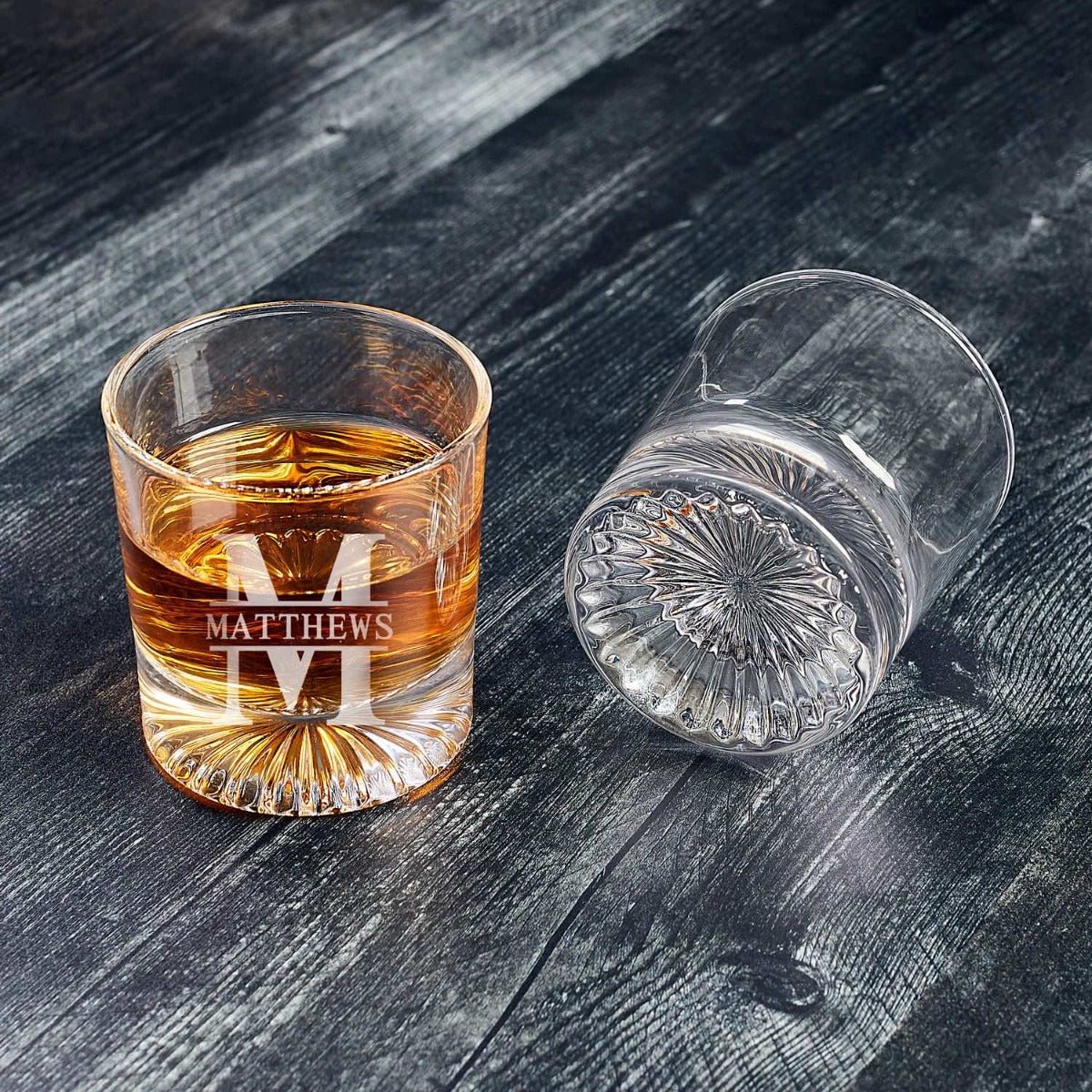 Custom Churchill Whiskey Glasses Pair