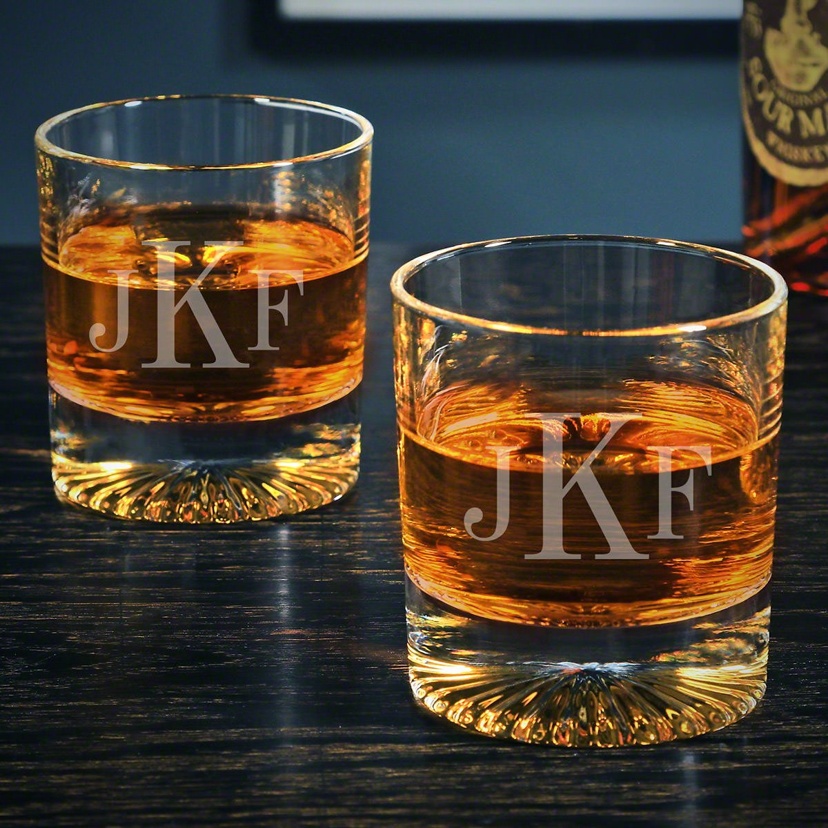 Custom Churchill Whiskey Glasses Pair