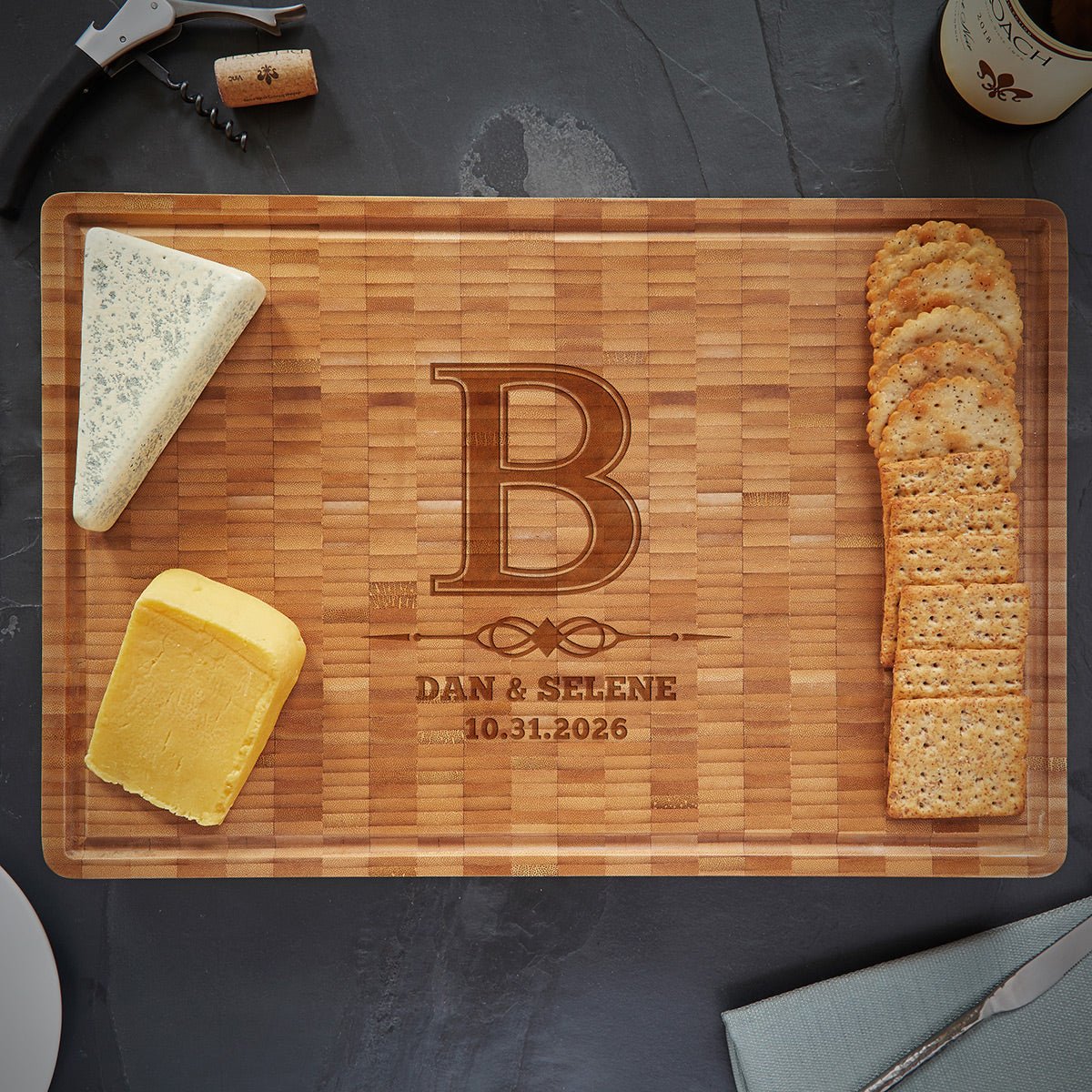 Custom End Grain Bamboo Cutting Board