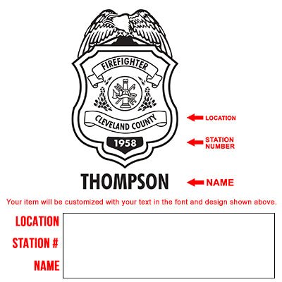 Custom Firefighter Gifts Axe & Whiskey Set Firefighter Badge