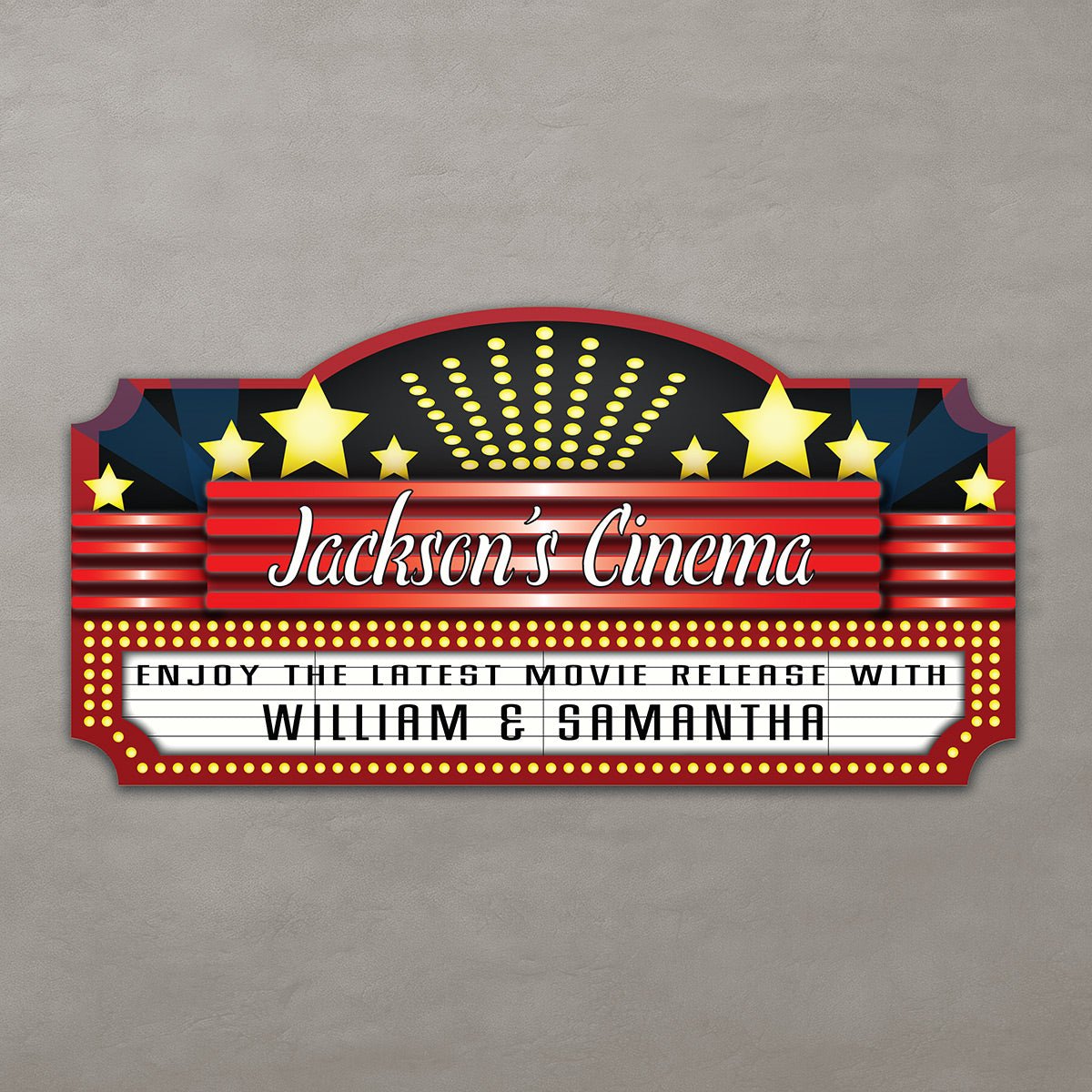 Custom Home Theater Movie Marquee Sign