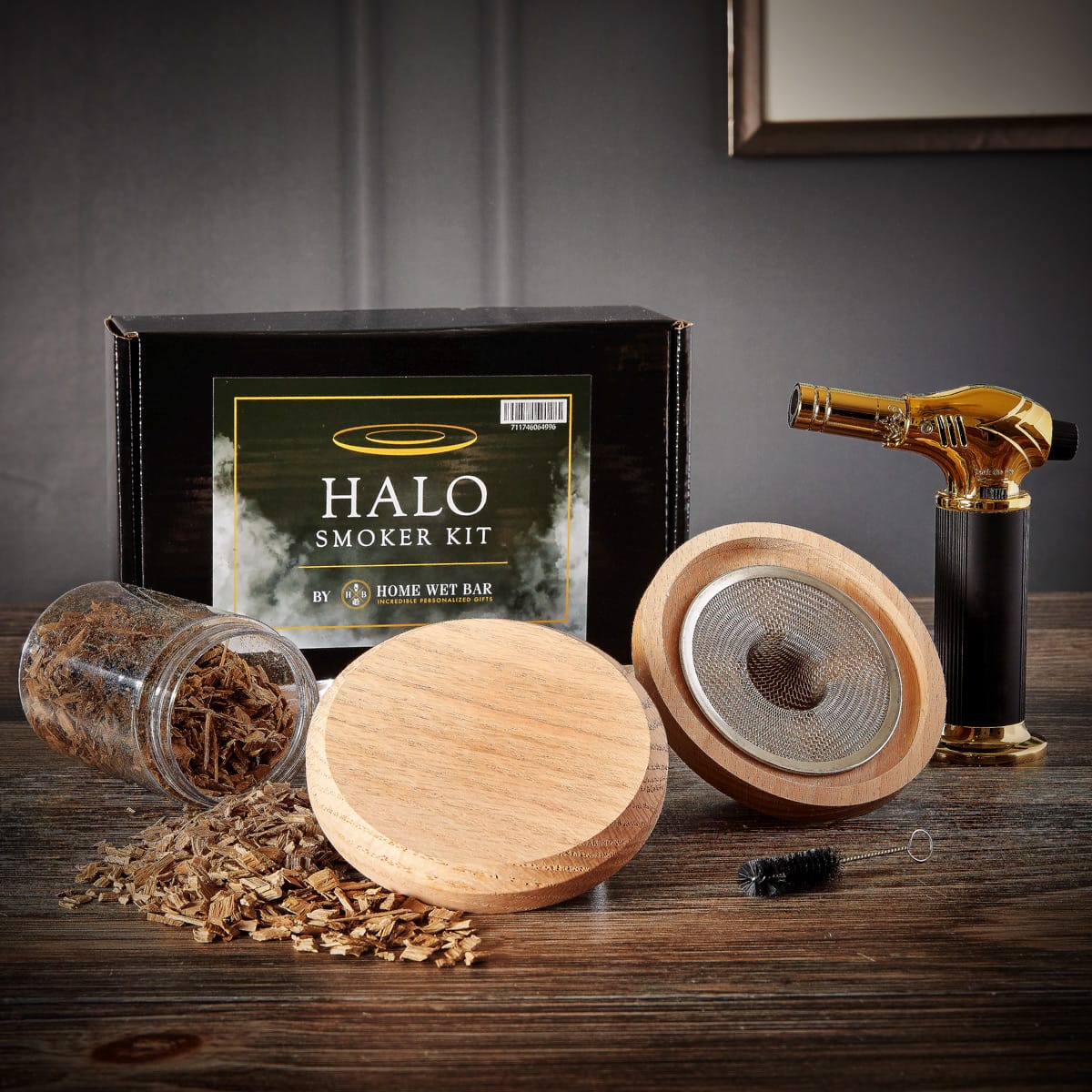 Custom Luxury 11 pc Halo Whiskey Smoker Kit