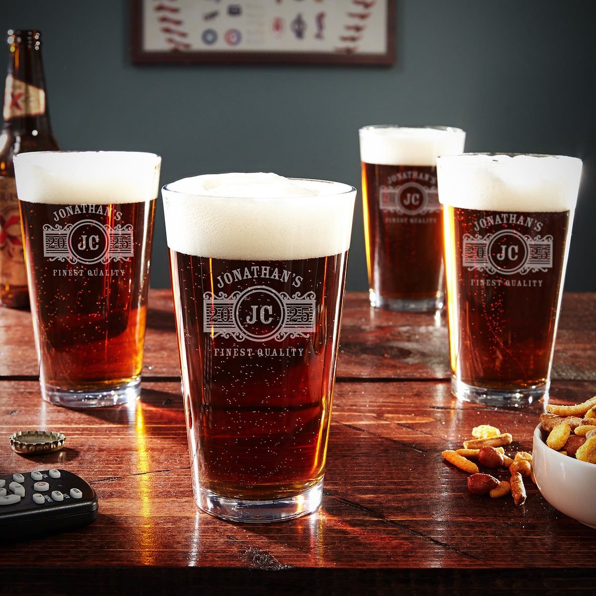 Custom Pint Glasses Set of 4