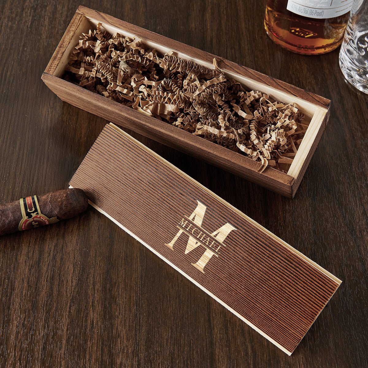 Customizable Cigar Box - Gift for Groomsmen