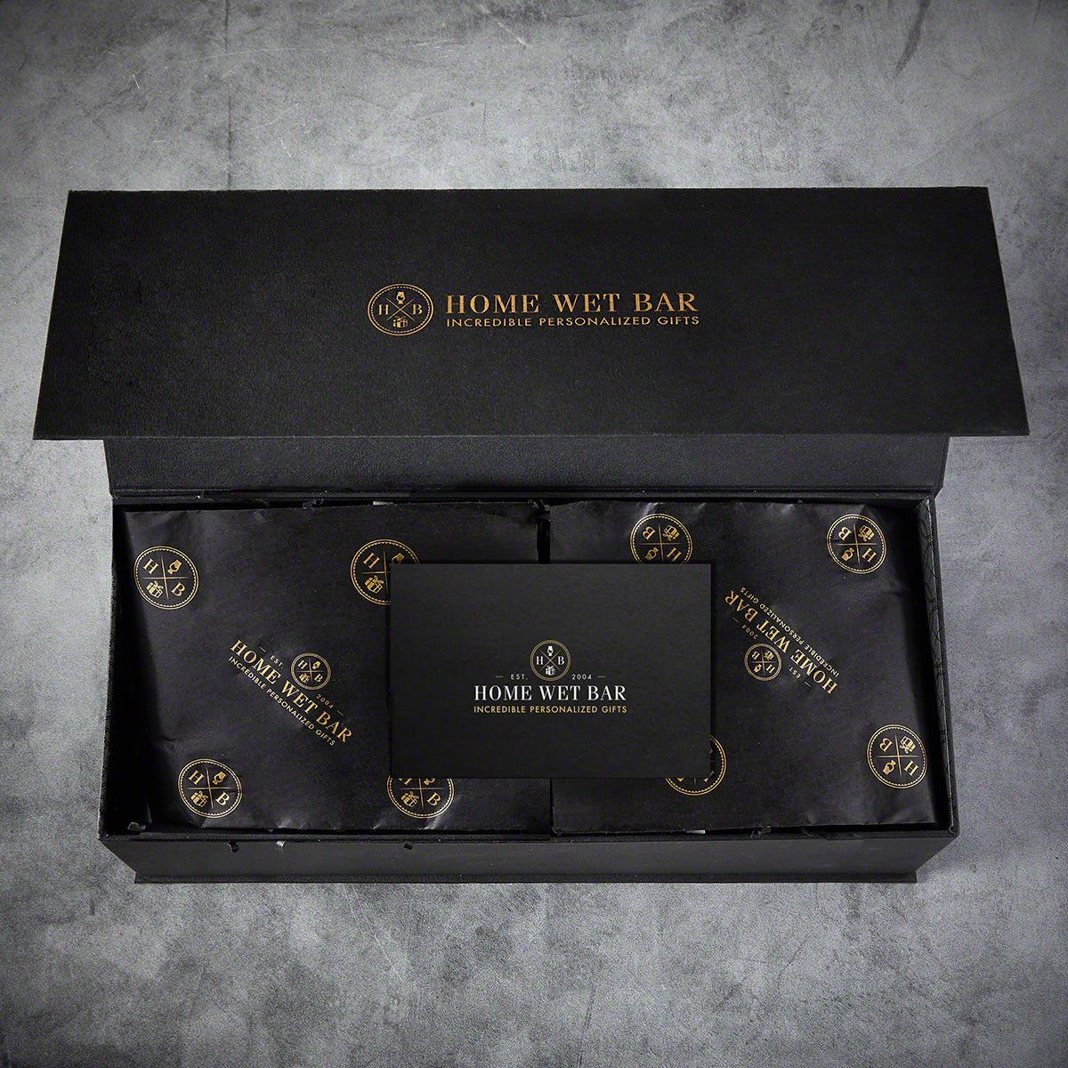 Customized Glencairn Whiskey Glasses and Luxury Box Set - 5pc