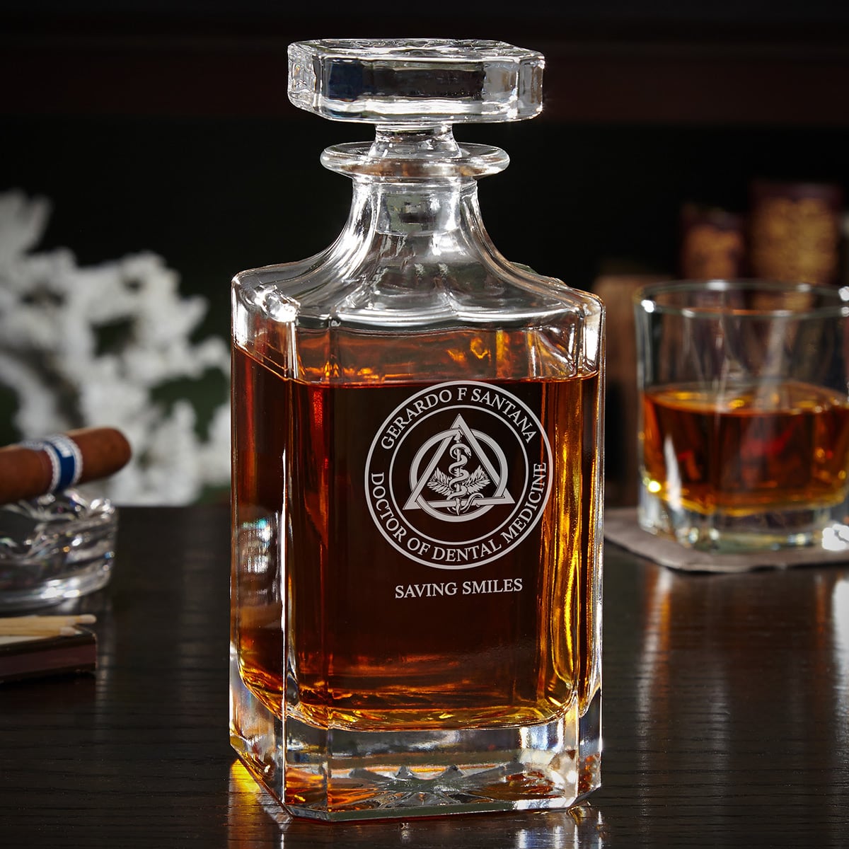 Personalized Carson Whiskey Decanter