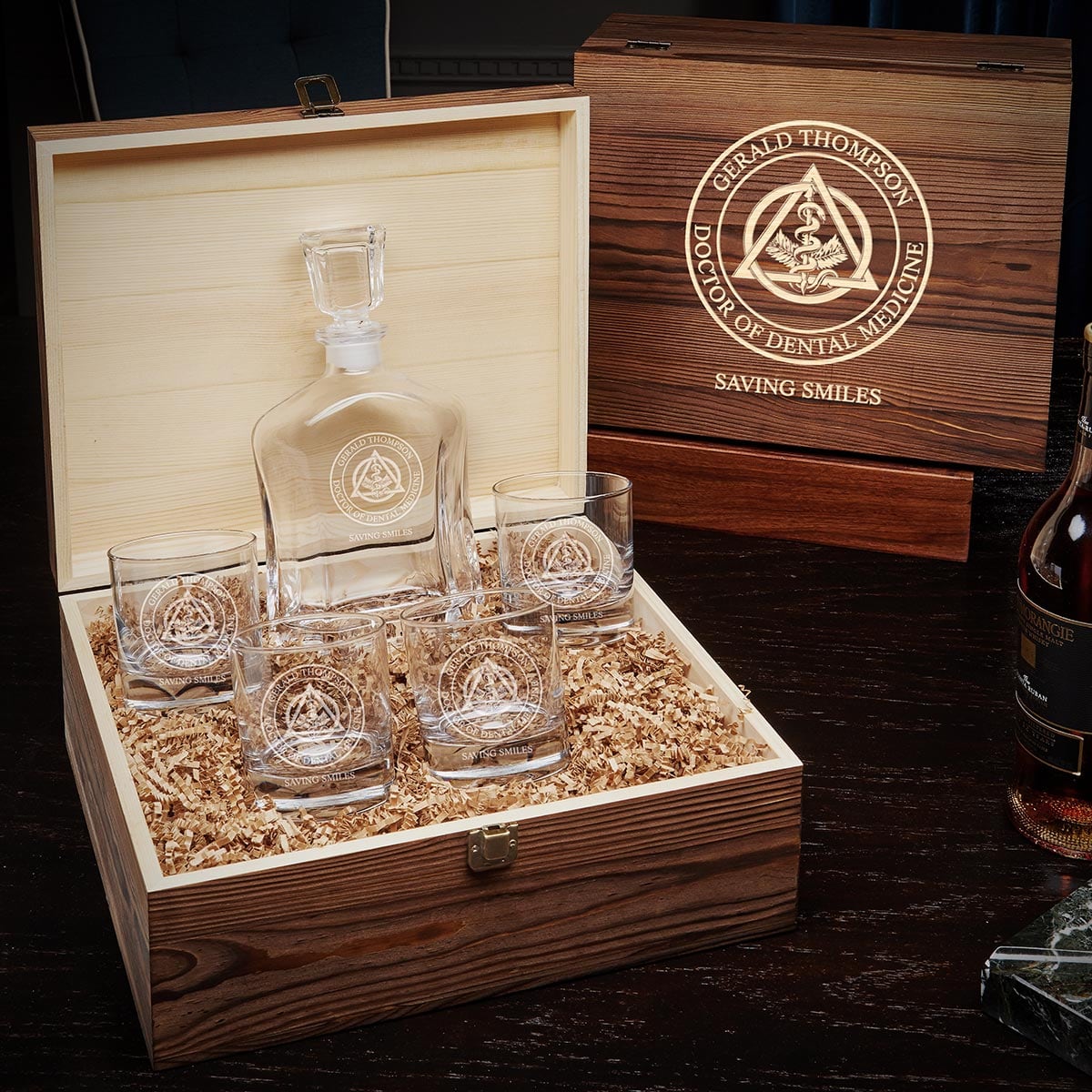 Argos Personalized Whiskey Set - Gift for Dental Hygienist