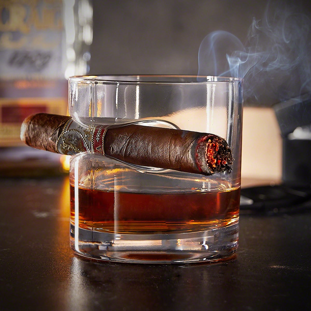 Oxley Custom Firefighter Cigar Glass for Whiskey