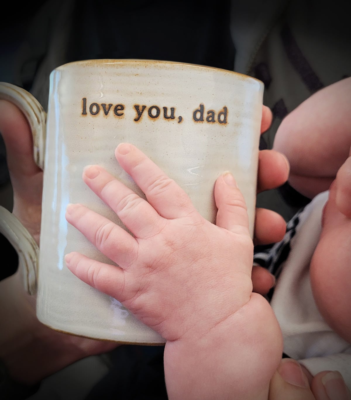 DIY Baby Handprint Mug Kit - Gift for New Dad