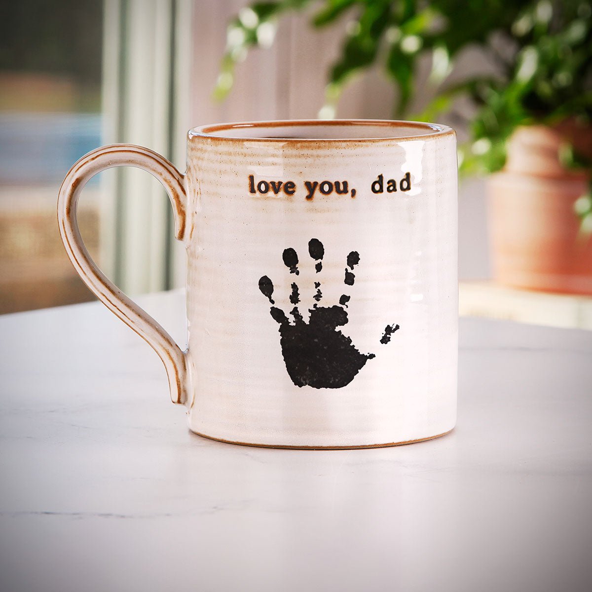 DIY Baby Handprint Mug Kit - Gift for New Dad