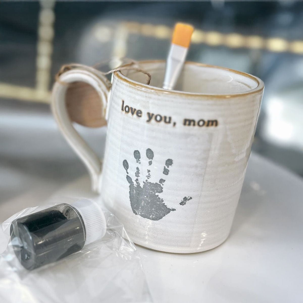 DIY Baby Handprint Mug Kit - New Mom Gifts