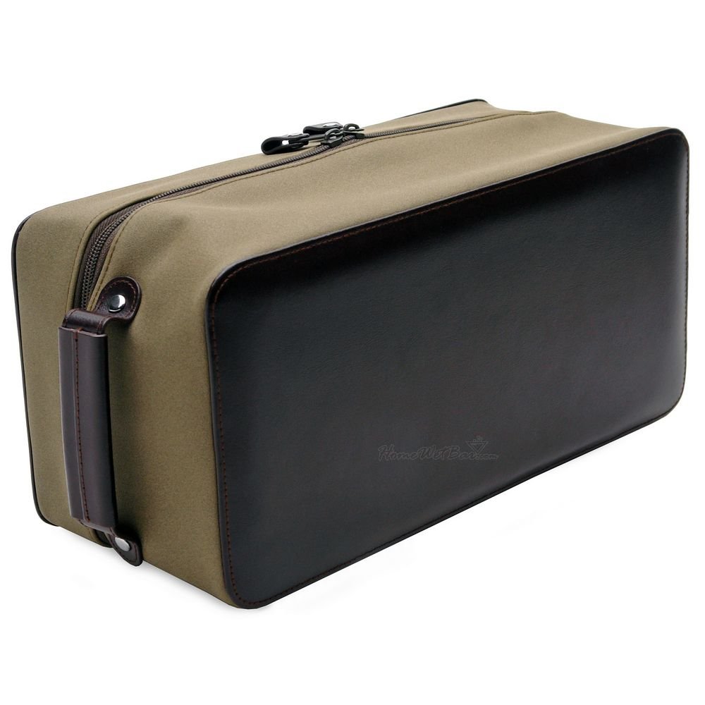 DOPP Kit Leather Travel Bar Set