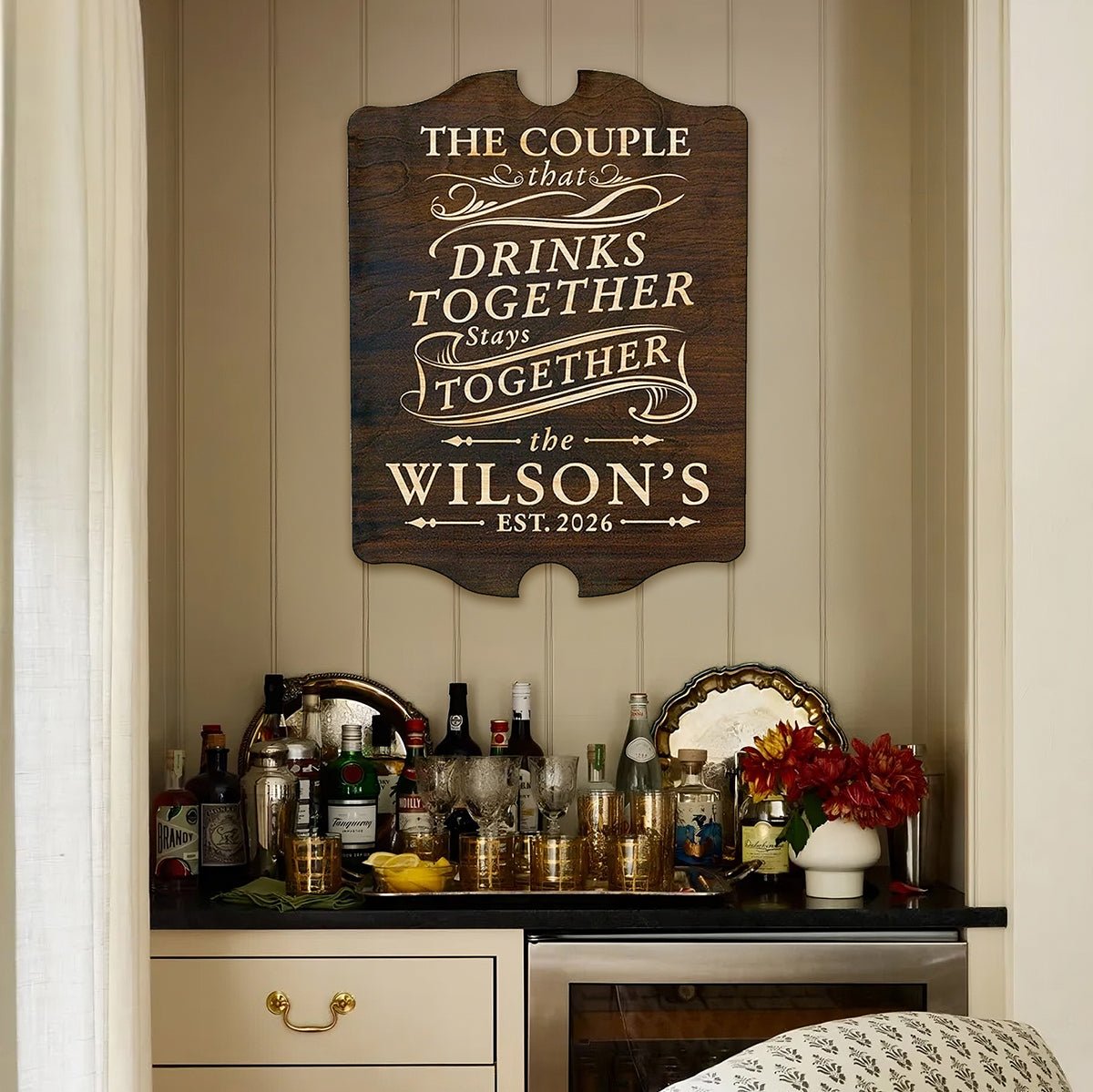 Drink Together Stay Together Custom Wall Sign (Signature Series)