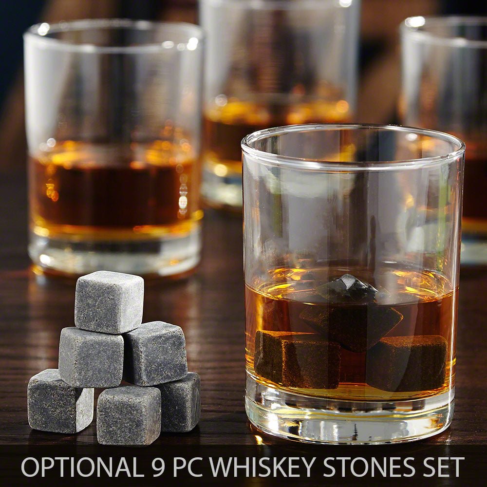 Dublin Cut Crystal Whiskey Glasses, Set of 4