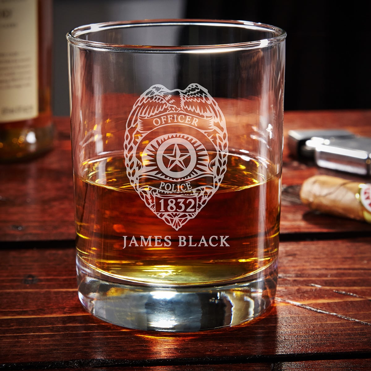 Eastham Personalized Whiskey Glass