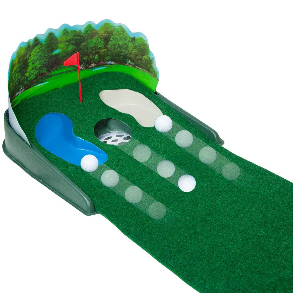 Electric Putt and Return Putting Green with Hazards