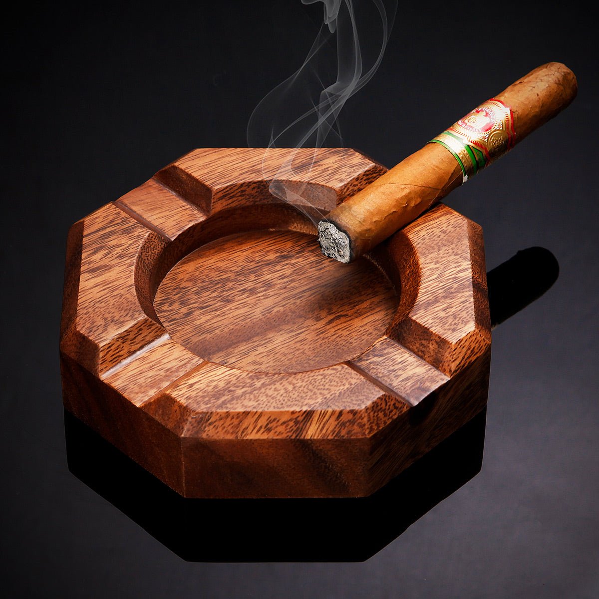 Ellington Cigar Ashtray, Wood Natural