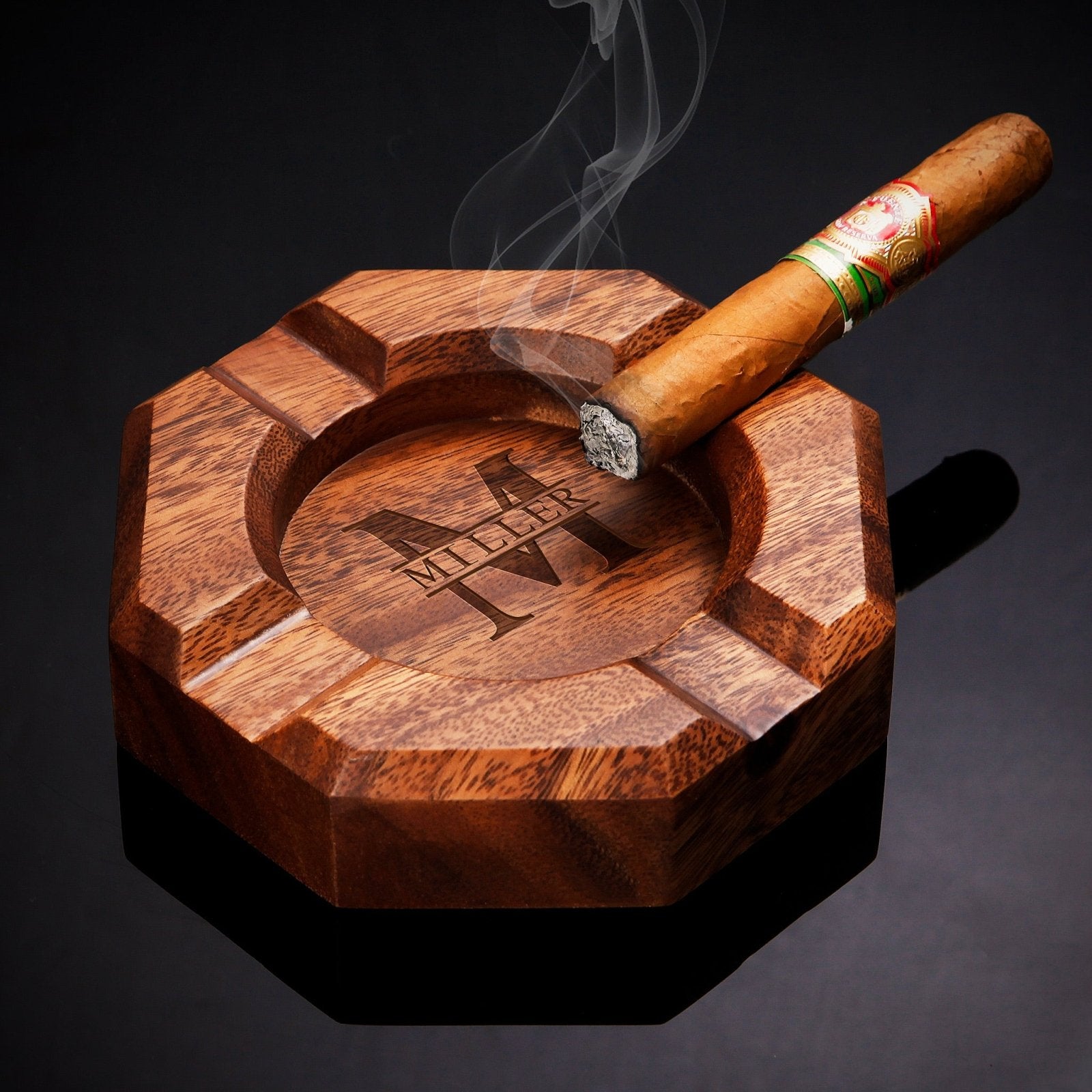 Ellington Custom Cigar Ashtray, Wood