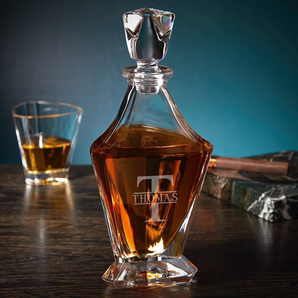 Engraved Bishop Whiskey Decanter