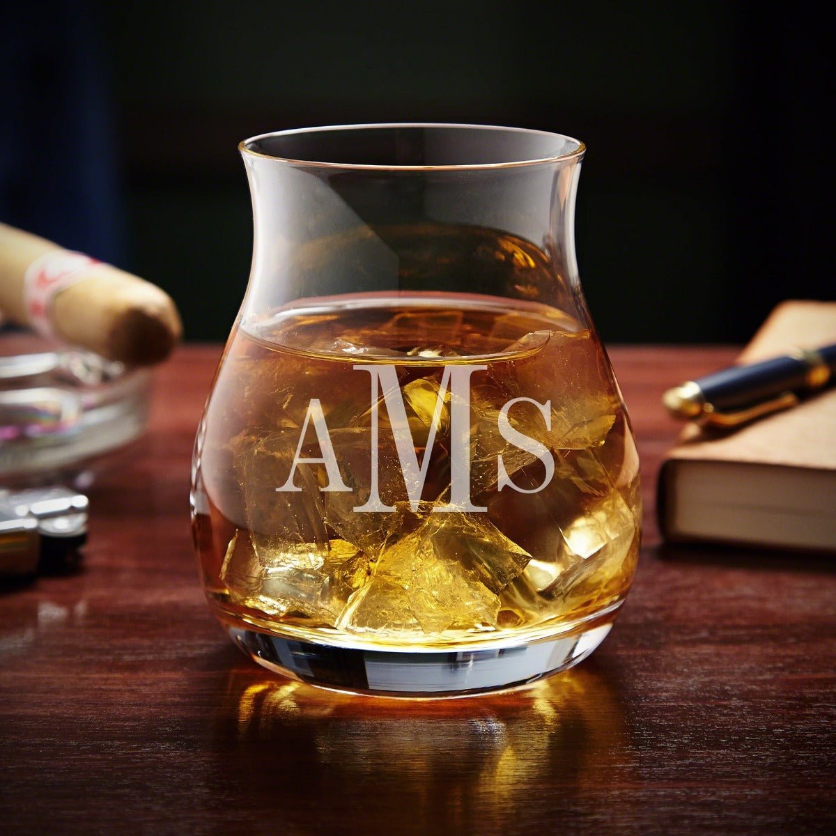 Engraved Canadian Glencairn Whisky Glass