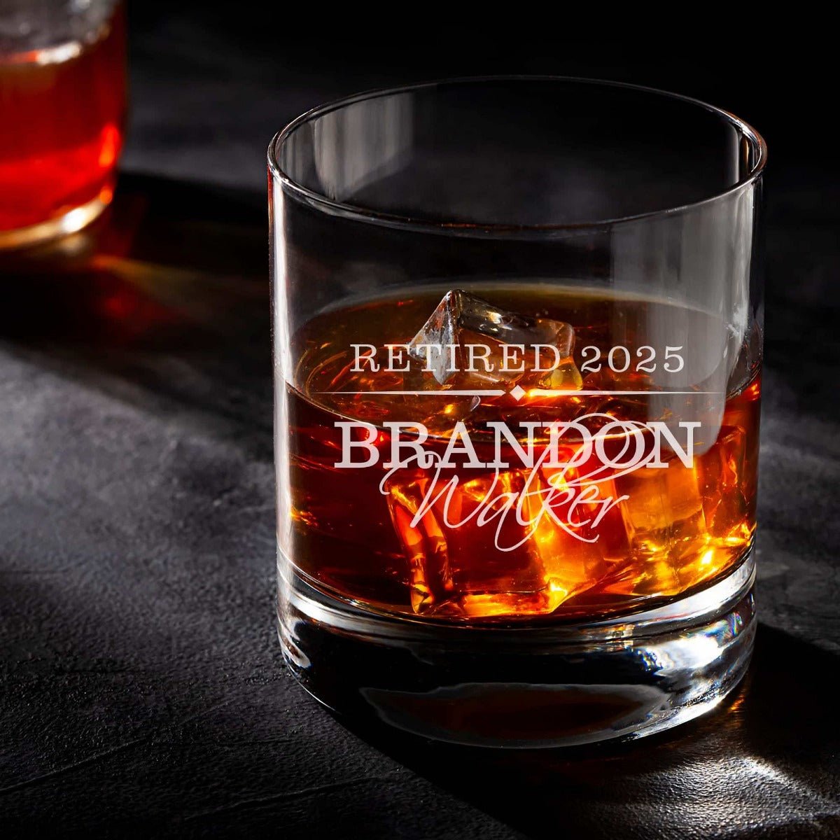 Engraved Eastham Old Fashioned Glass