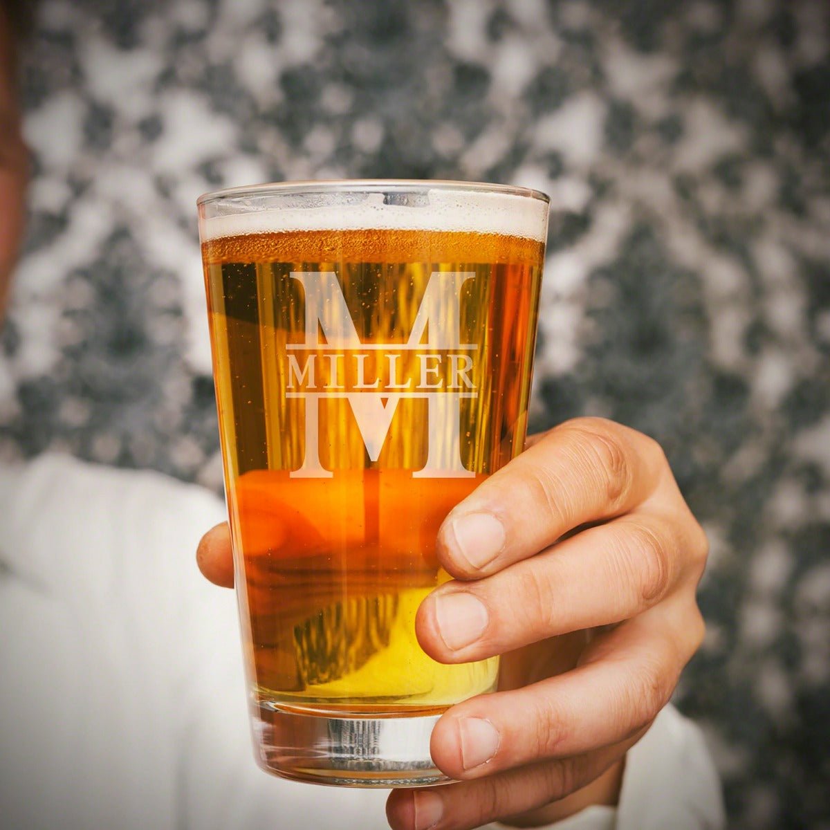 Engraved Pint Glasses, 4pc Set