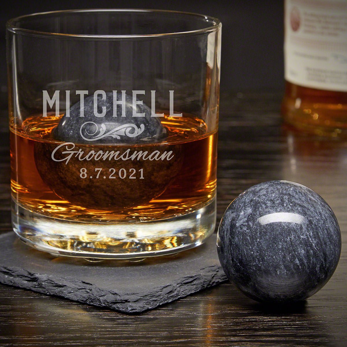 Engraved Rocks Glass Set Groomsmen Gifts