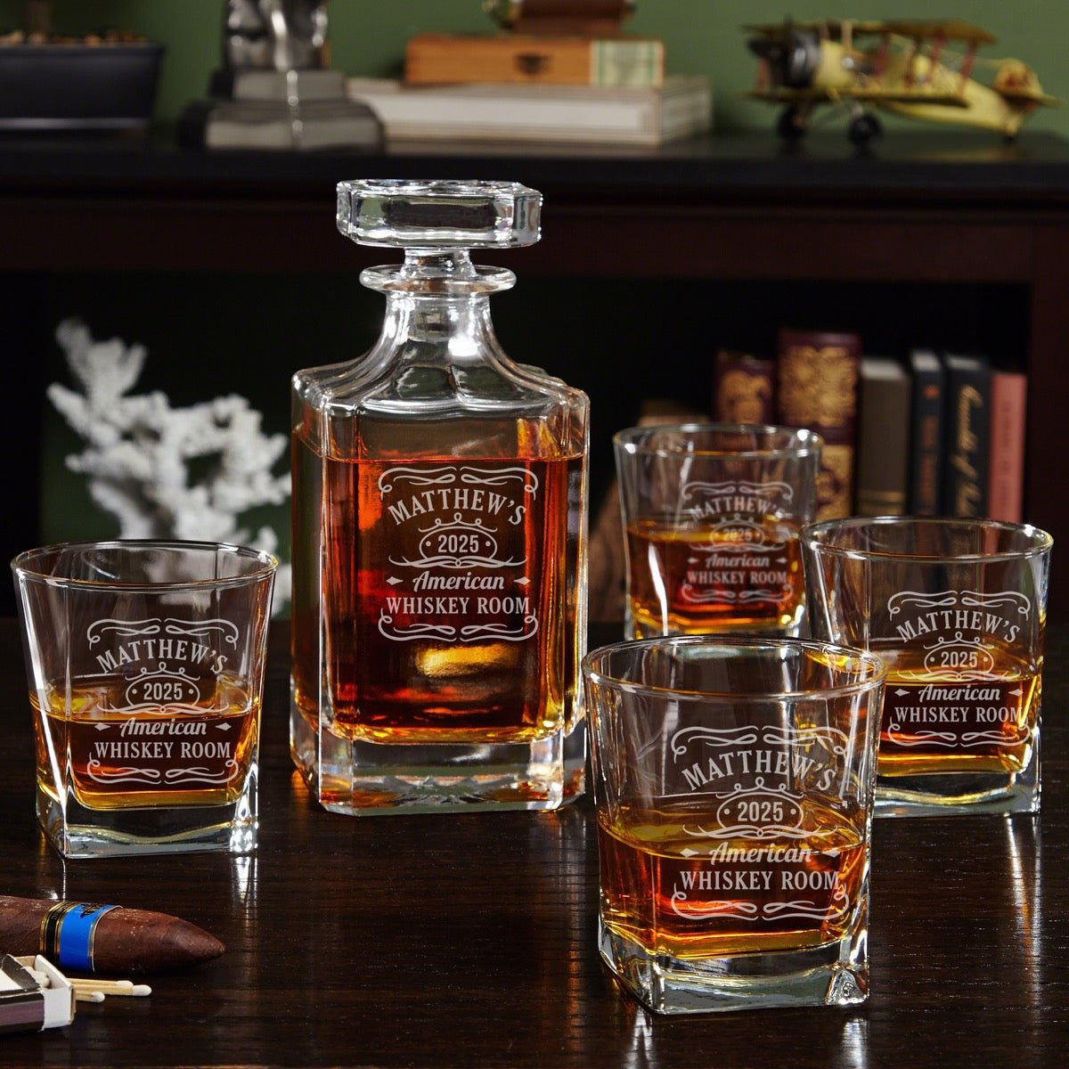 Great Lakes Freighter Decanter Set store - Personalized Whiskey Decanter with Freight Ship