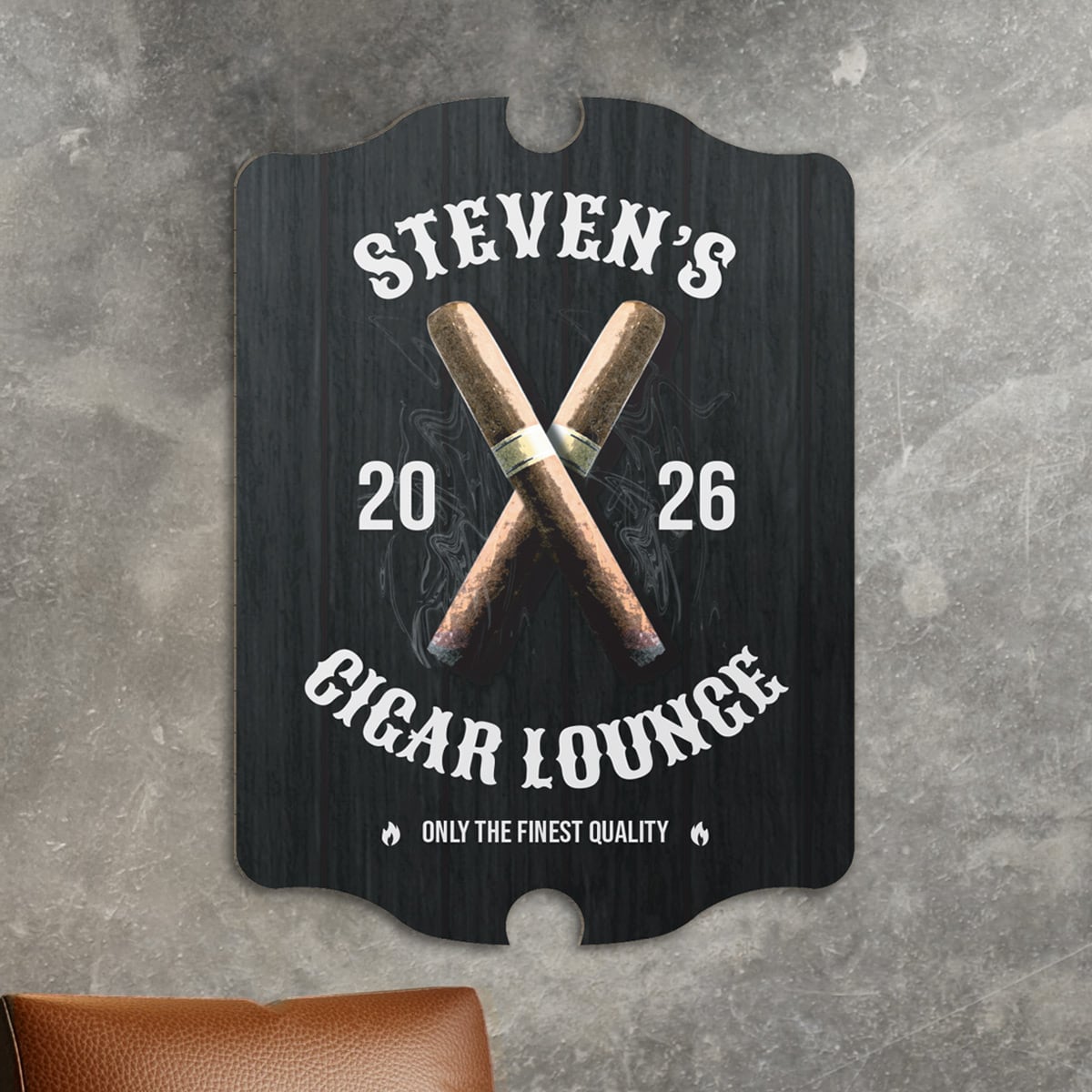 Finest Quality Cigar Personalized Wall Sign